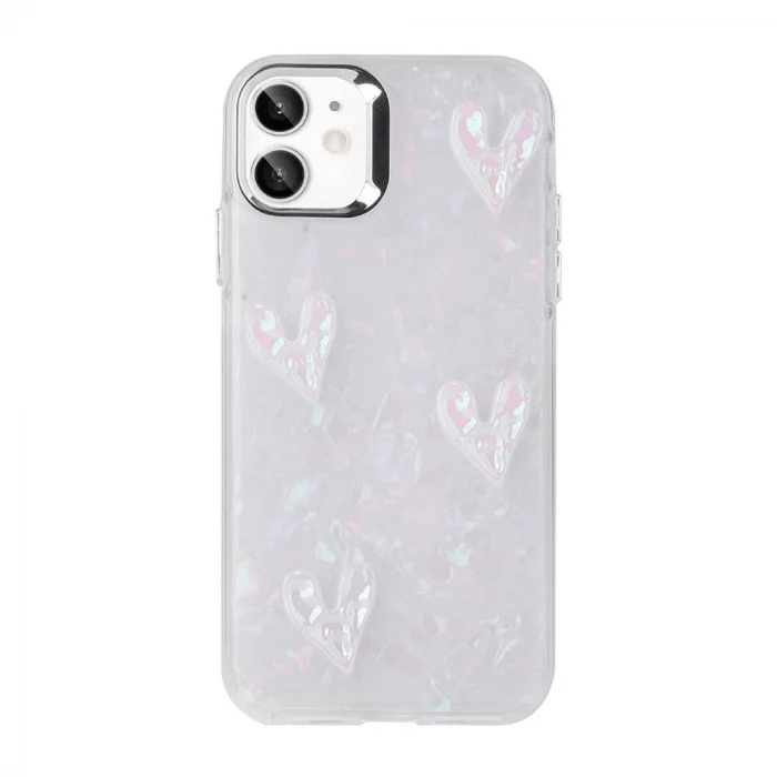 iPhone 11 Kılıf Kabartma Figürlü Parlak Eralli Silikon Kapak