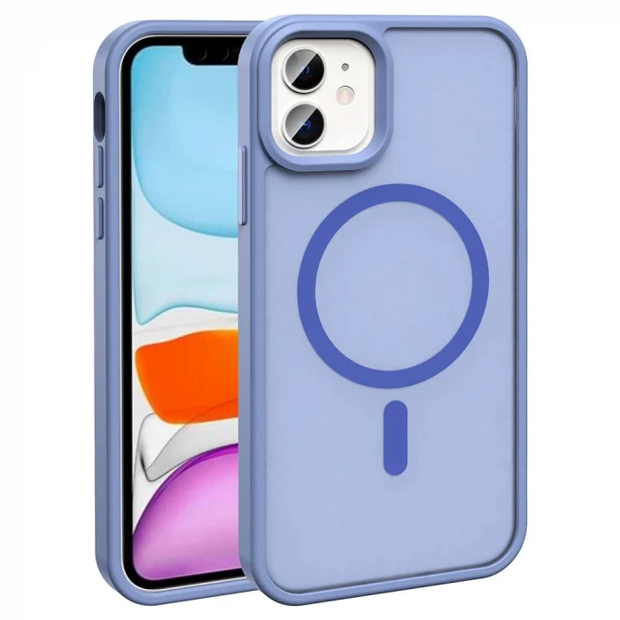 iPhone 11 Kılıf M-safe Şarj Özellikli Mat Arka Yüzey Sio Kapak