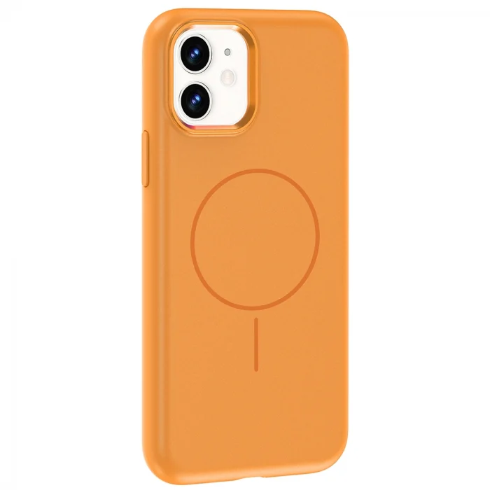 iPhone 11 Kılıf M-Safe Şarj Özellikli Metal Kamera Çerçeveli Edi Silikon Kapak