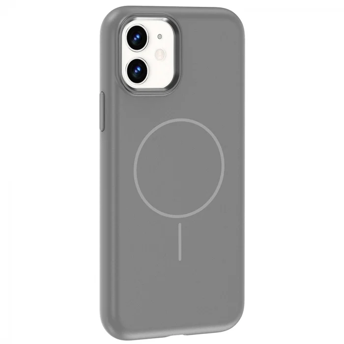 iPhone 11 Kılıf M-Safe Şarj Özellikli Metal Kamera Çerçeveli Edi Silikon Kapak
