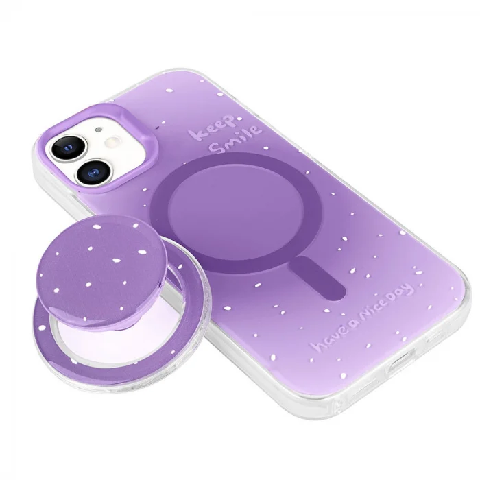 iPhone 11 Kılıf M-safe Şarj Özellikli Tak-Çıkar Pop Soketli Tiktok Kapak