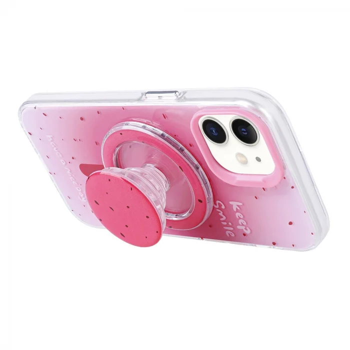 iPhone 11 Kılıf M-safe Şarj Özellikli Tak-Çıkar Pop Soketli Tiktok Kapak