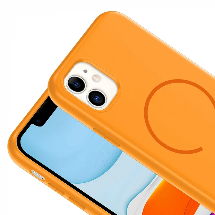 Apple iPhone 11 Kılıf M-safe Şarj Özellikli Zore Meta Kapak