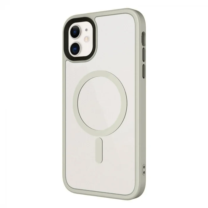 iPhone 11 Kılıf Mat Arka Yüzey Wireless Şarj Özellikli  Flet M-safe Kapak