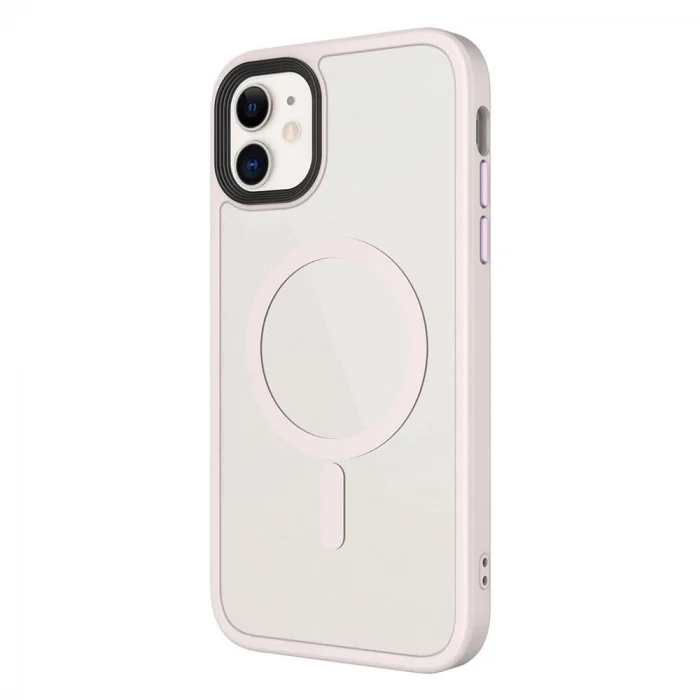 iPhone 11 Kılıf Mat Arka Yüzey Wireless Şarj Özellikli  Flet M-safe Kapak
