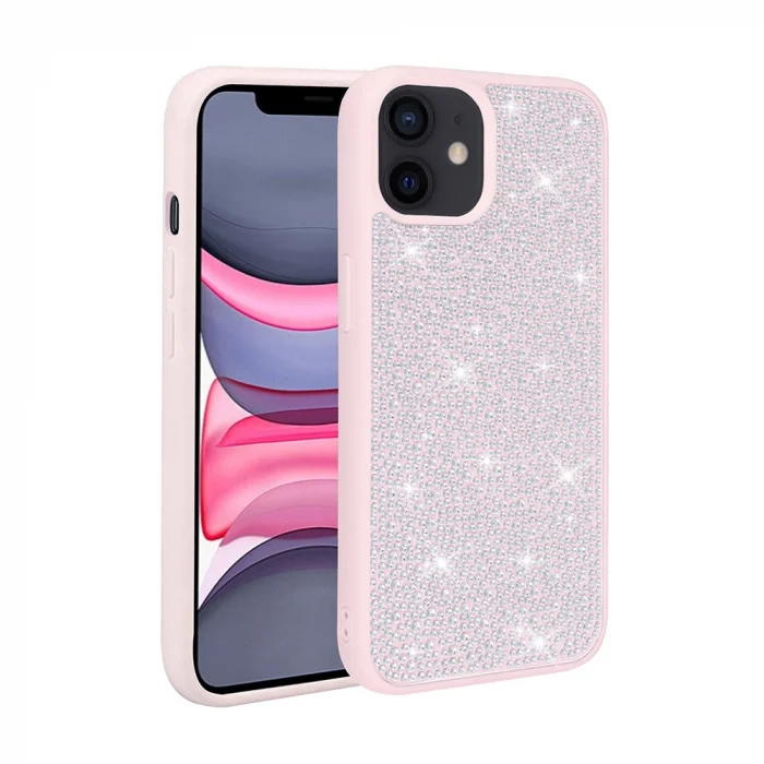 iPhone 11 Kılıf Parlak Taşlı Tasarım Ston Kapak
