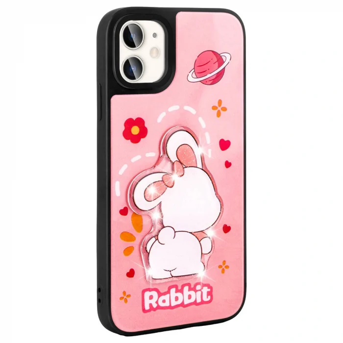 iPhone 11 Kılıf Parlayan Kabartmalı İkonik Figürlü Amas Silikon Kapak