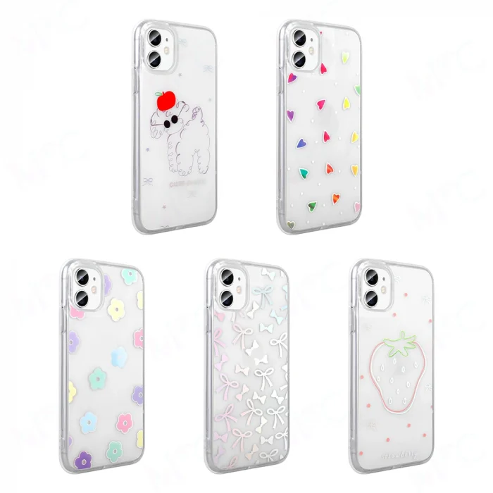 iPhone 11 Kılıf Şeffaf Figürlü Folk Sert Kapak