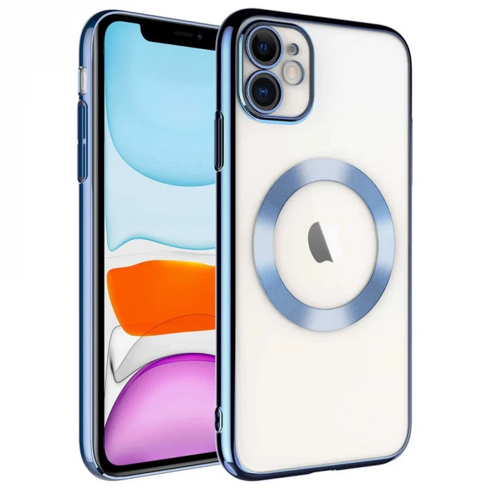 iPhone 11 Kılıf Wireless Şarj Özellikli Sert PC  Riksos M-safe Kapak