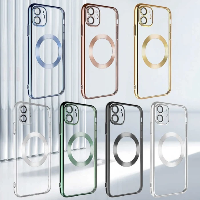 iPhone 11 Kılıf Wireless Şarj Özellikli Sert PC Riksos M-safe Kapak