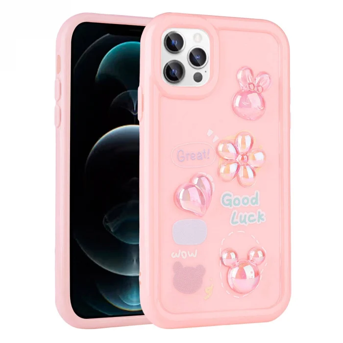 iPhone 11 Pro Kılıf Kabartma Figürlü Parlak Toys Silikon Kapak
