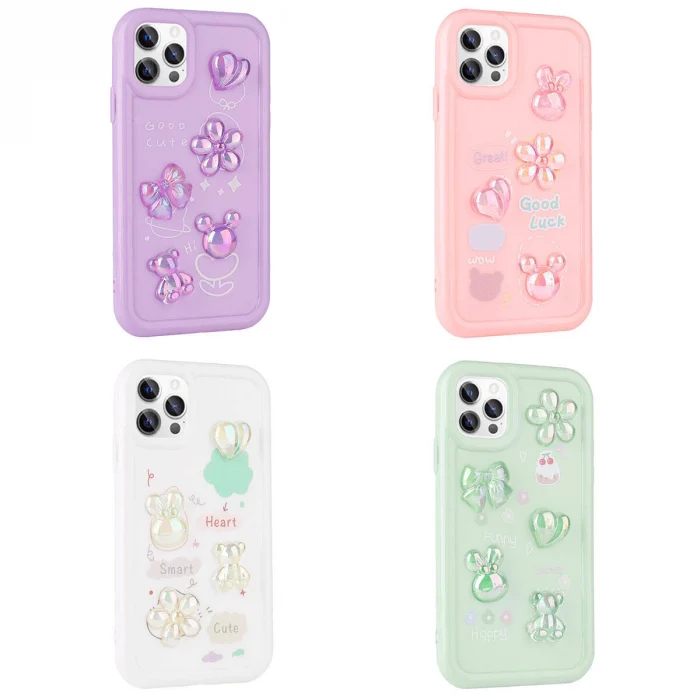 iPhone 11 Pro Kılıf Kabartma Figürlü Parlak Toys Silikon Kapak