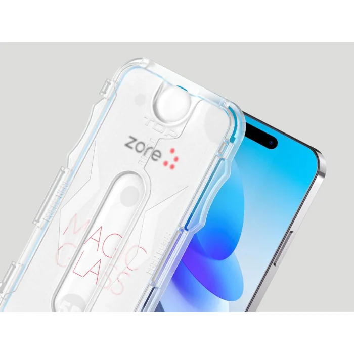 iPhone 11 Pro Kolay Uygulama Aparatlı 5D Magic Glass Cam Ekran Koruyucu