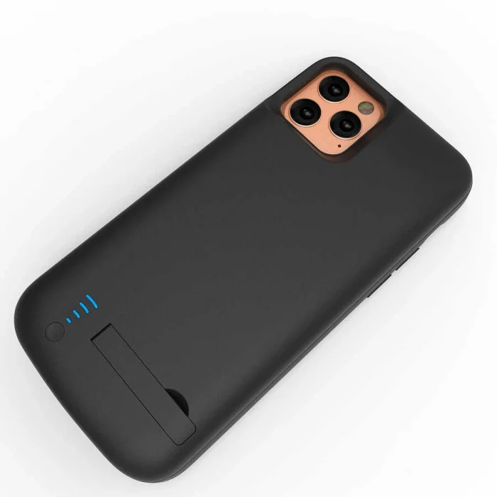 iPhone 11 Pro Standlı Led Göstergeli Şarjlı Kılıf 5000mAh