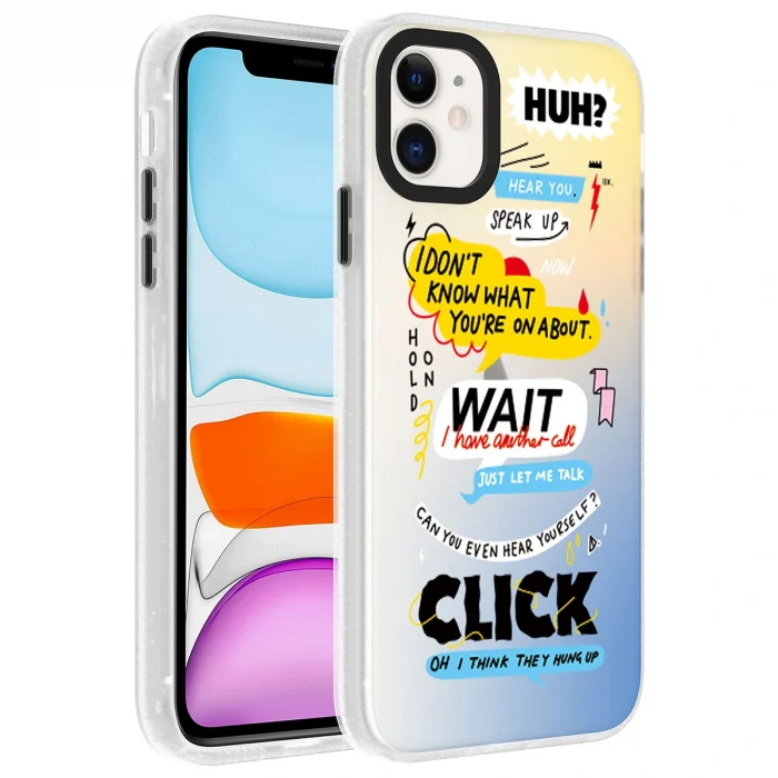 iPhone 12 Kılıf Desenli Dragon Sert Kapak