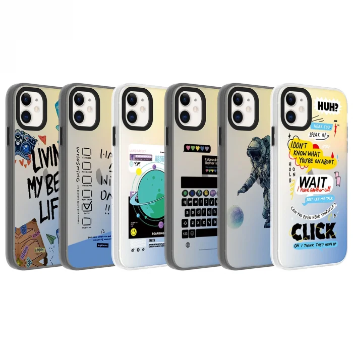 iPhone 12 Kılıf Desenli Dragon Sert Kapak