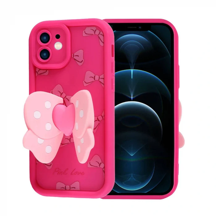 iPhone 12 Kılıf Kamera Korumalı Figür Tasarımlı Kapya Kapak