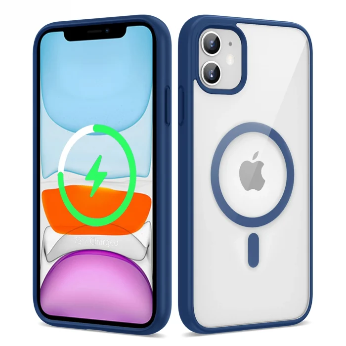 iPhone 12 Kılıf M-safe Wireless Şarj Özellikli Silikon  Ege Kapak