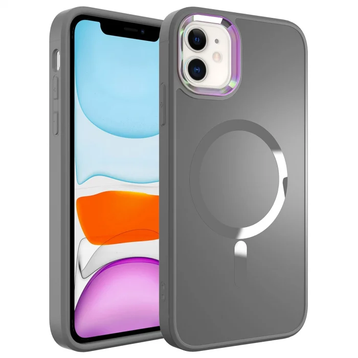 iPhone 12 Kılıf M-safe Wireless Şarj Özellikli Stil Kapak