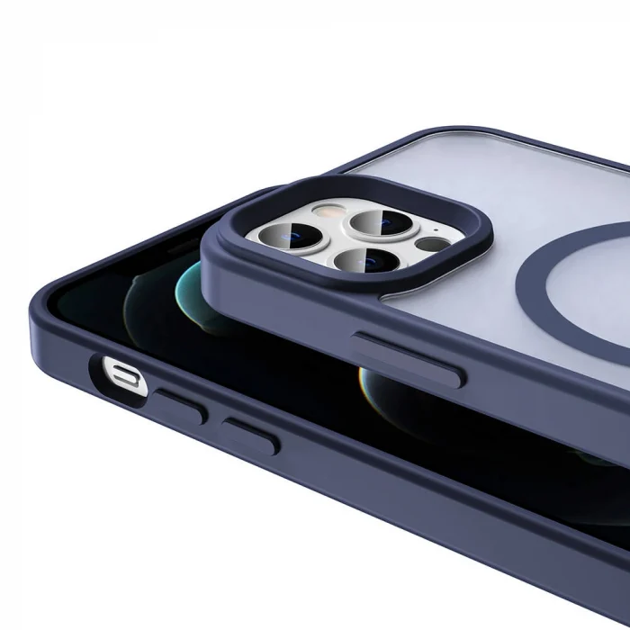 iPhone 12 Pro Kılıf M-safe Şarj Özellikli Mat Arka Yüzey Sio Kapak