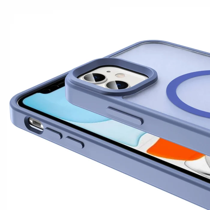 iPhone 12 Pro Kılıf M-safe Şarj Özellikli Mat Arka Yüzey Sio Kapak