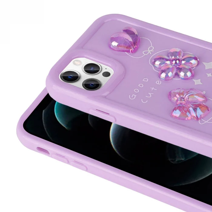iPhone 12 Pro Max Kılıf Kabartma Figürlü Parlak Toys Silikon Kapak