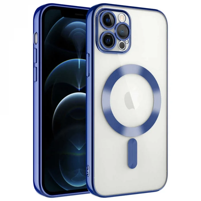 iPhone 12 Pro Max Kılıf Kamera Korumalı M-safe Wireless Şarj Özellikli  Demre Kapak