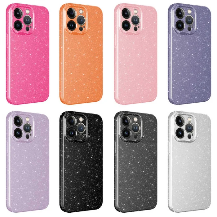 iPhone 12 Pro Max Kılıf Kamera Korumalı Simli Lüks  Koton Kapak