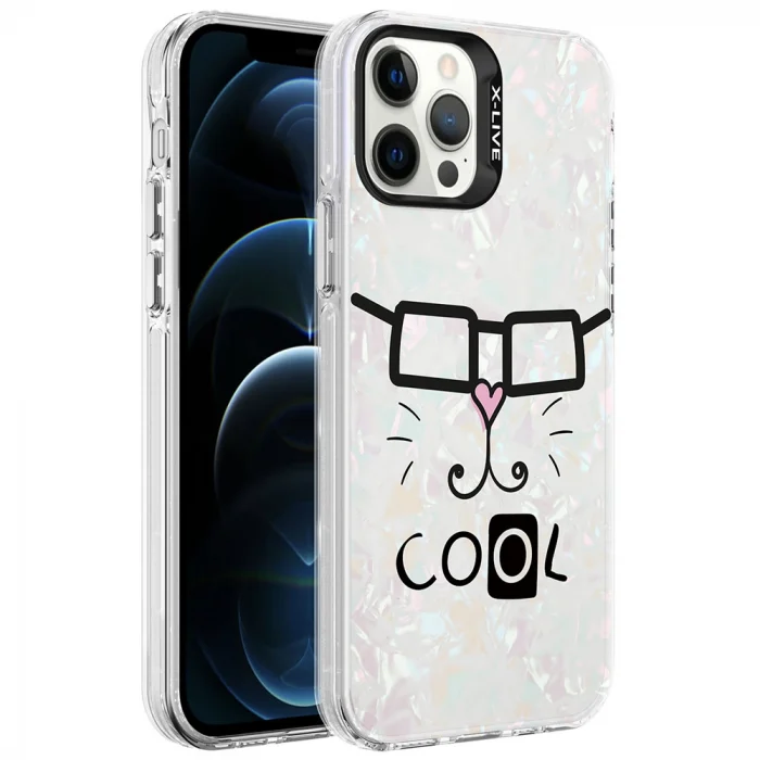 iPhone 12 Pro Max Kılıf Mermer Desenli Marbello Kapak