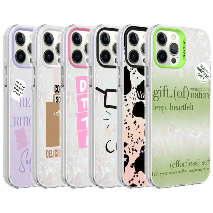 iPhone 12 Pro Max Kılıf Mermer Desenli Marbello Kapak