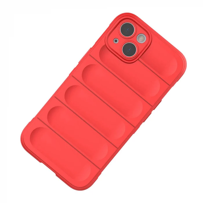 iPhone 13 Kılıf Esnek TPU Oyuklu Arka Yüzey Tasarımlı Etnik Silikon Kapak