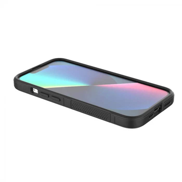 iPhone 13 Kılıf Esnek TPU Oyuklu Arka Yüzey Tasarımlı Etnik Silikon Kapak