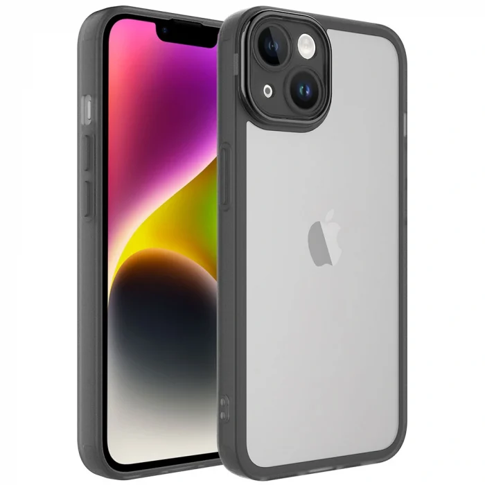 iPhone 13 Kılıf Kamera Korumalı Transparan Post Kapak