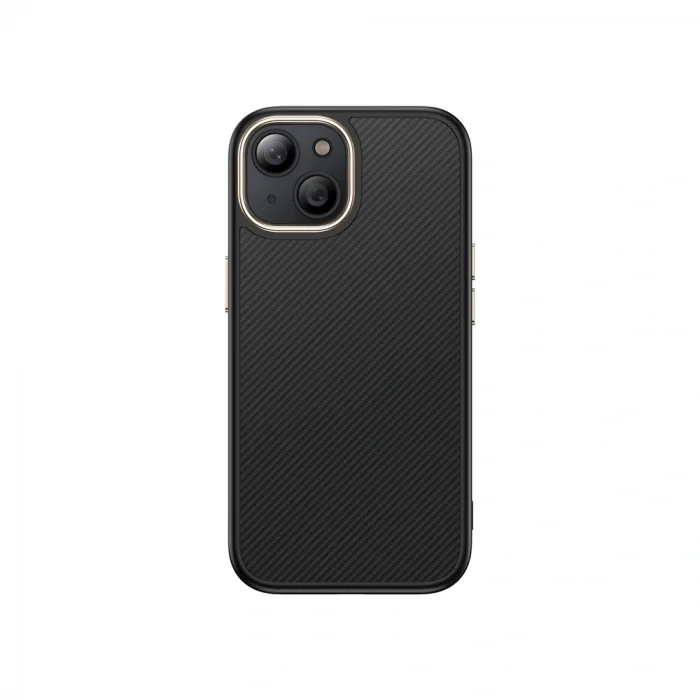 iPhone 13 Kılıf M-safe Şarj Özellikli Karbon Fiber Görünümlü Antina Kapak