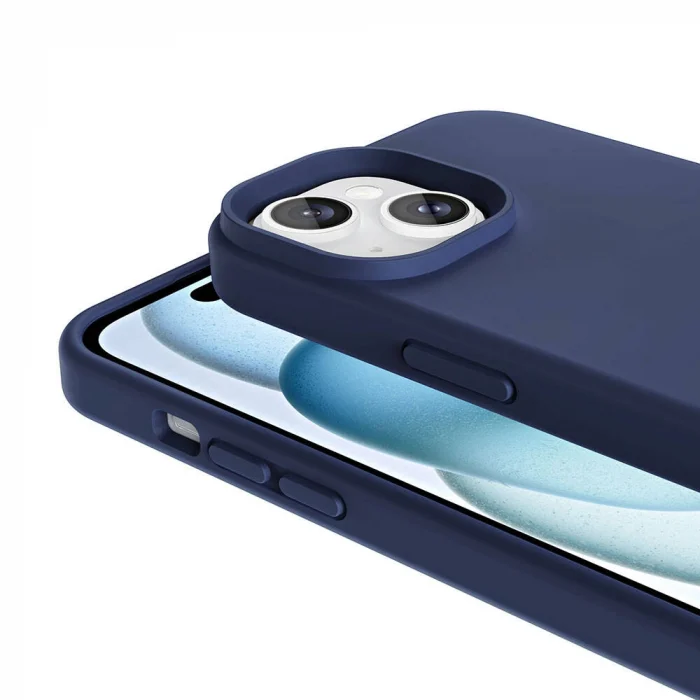 iPhone 13 Kılıf M-safe Şarj Özellikli Sıvı Teknolojili Silinebilir Sert Kivi Kapak