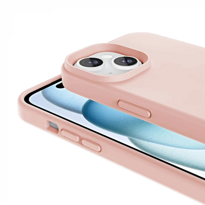 iPhone 13 Kılıf M-safe Şarj Özellikli Sıvı Teknolojili Silinebilir Sert Kivi Kapak