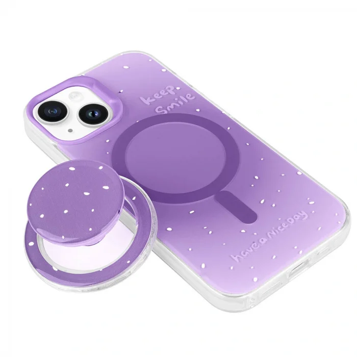 iPhone 13 Kılıf M-safe Şarj Özellikli Tak-Çıkar Pop Soketli Tiktok Kapak