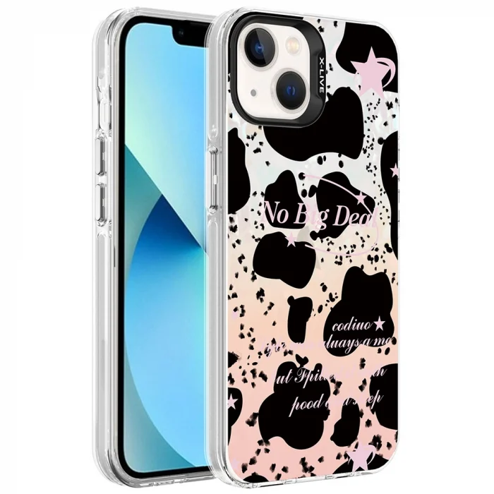 iPhone 13 Kılıf Mermer Desenli Marbello Kapak