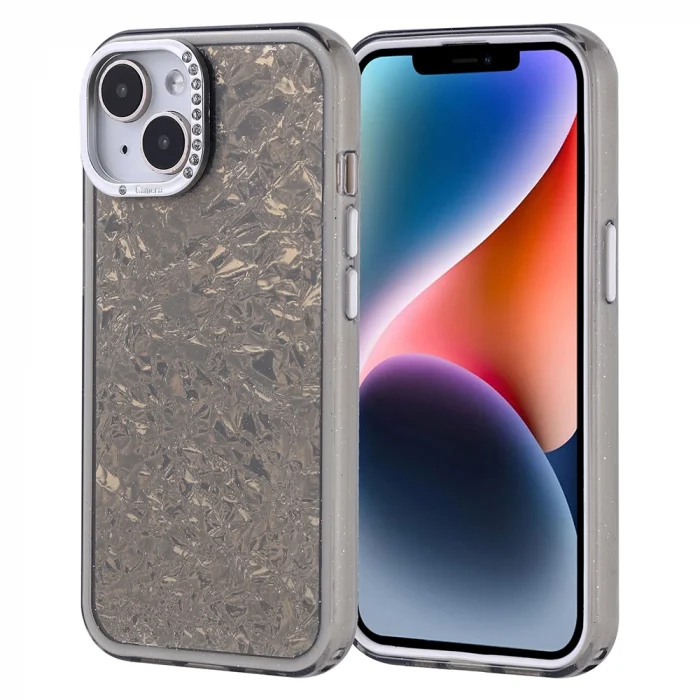 iPhone 13 Kılıf Taşlı Tasarımlı Kapi Kapak