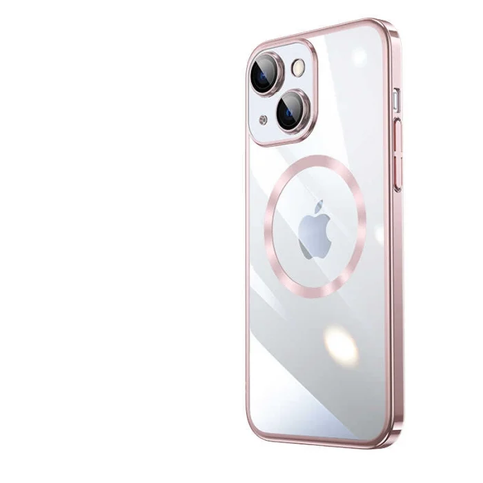 iPhone 13 Kılıf Wireless Şarj Özellikli Sert PC  Riksos M-safe Kapak