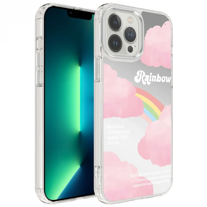 iPhone 13 Pro Kılıf Airbagli Parlak Tasarımlı Mimbo Kapak