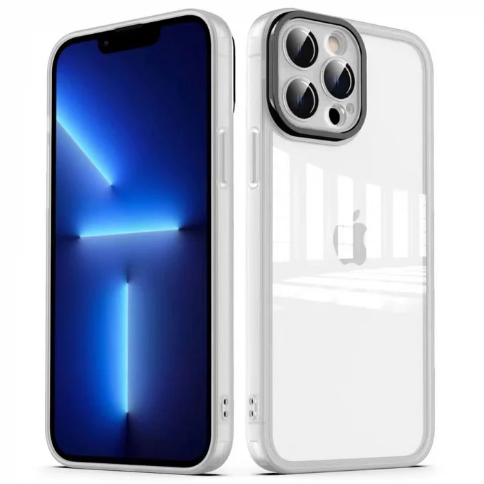 iPhone 13 Pro Kılıf Kamera Korumalı Transparan Post Kapak