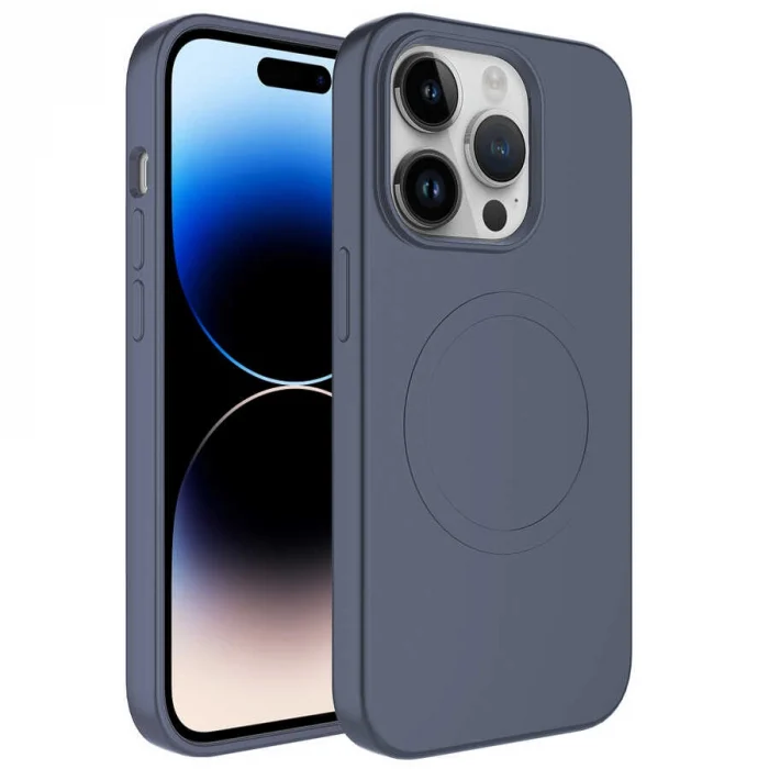 iPhone 13 Pro Kılıf M-safe Wireless Şarj Özellikli Pastel Renk Silikon  Plas Kapak