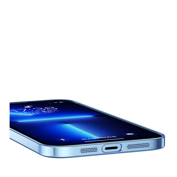 iPhone 13 Pro Kılıf Sert PC Renkli Çerçeveli  Riksos Kapak