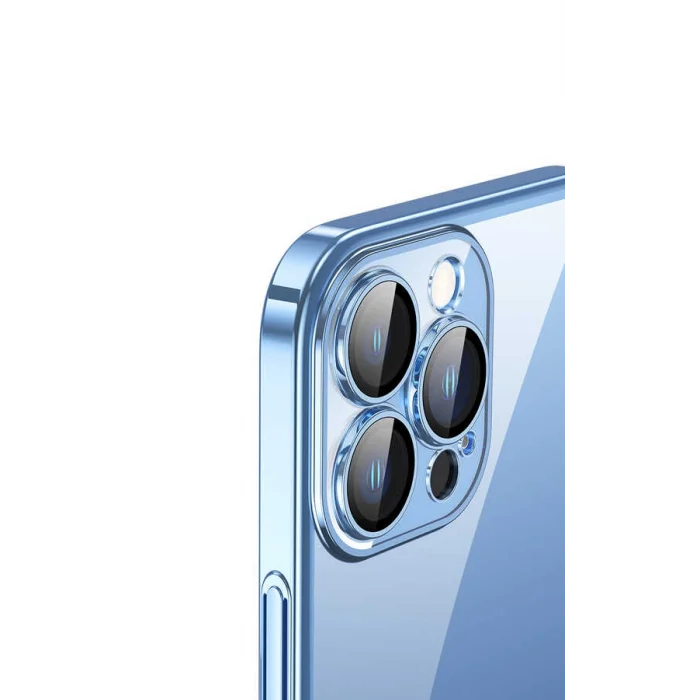 iPhone 13 Pro Kılıf Sert PC Renkli Çerçeveli  Riksos Kapak
