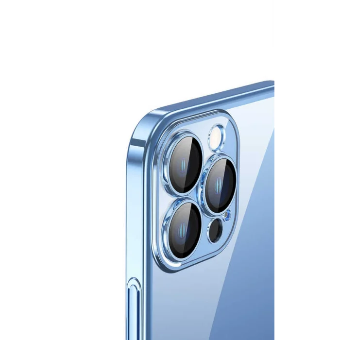 iPhone 13 Pro Kılıf Sert PC Renkli Çerçeveli Riksos Kapak