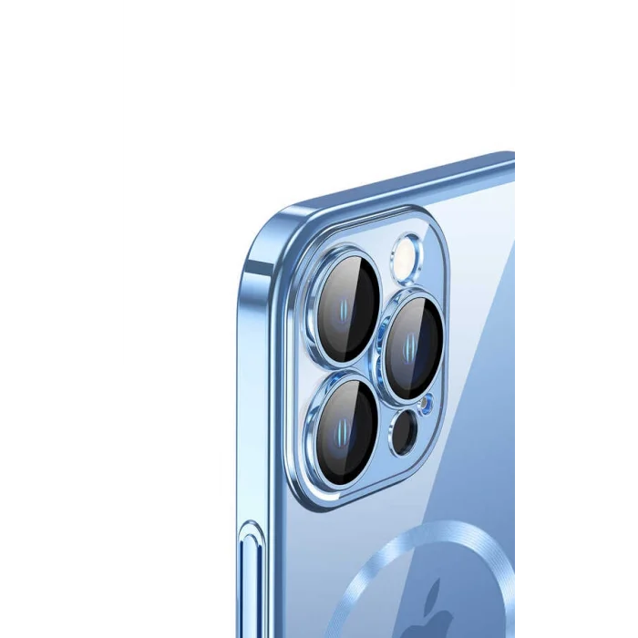 iPhone 13 Pro Kılıf Wireless Şarj Özellikli Sert PC  Riksos M-safe Kapak