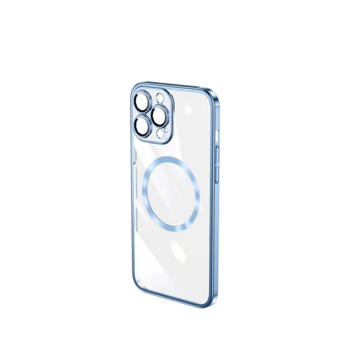 iPhone 13 Pro Kılıf Wireless Şarj Özellikli Sert PC  Riksos M-safe Kapak