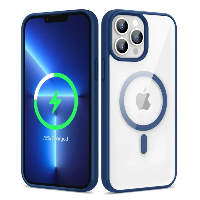iPhone 13 Pro Max Kılıf M-safe Wireless Şarj Özellikli Silikon  Ege Kapak