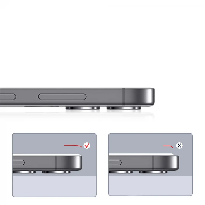 iPhone 13 3D Oliv HD Temperli Cam Ekran Koruyucu + Kolay Uygulama Aparatı